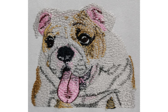 English Bulldog Embroidery Design Review